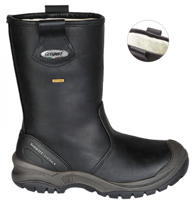Grisport Safety Laars 72401C / 33260 Gevoerd S3 + KN - Zwart