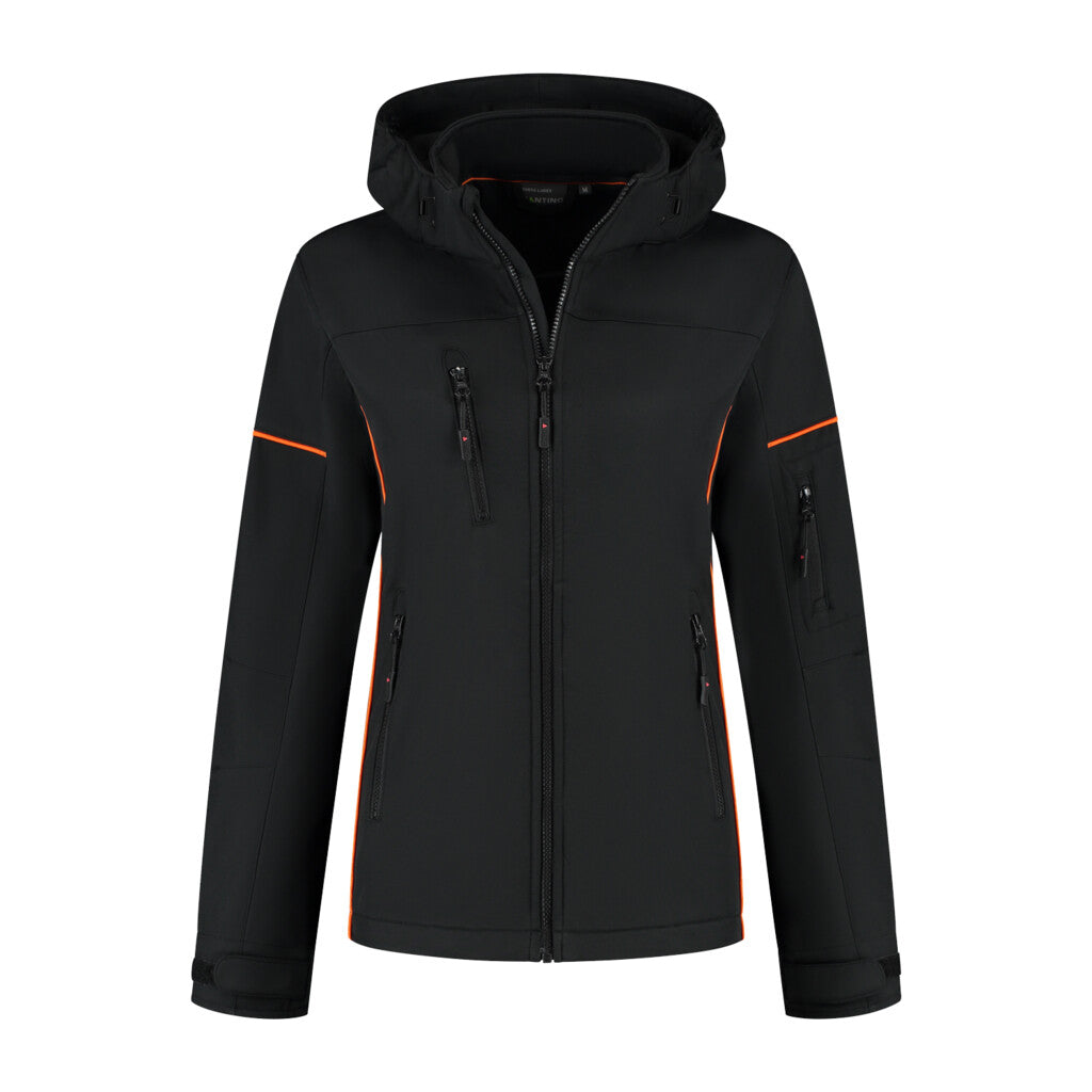 Santino Softshell Jacket Curtis Ladies - Black / Orange