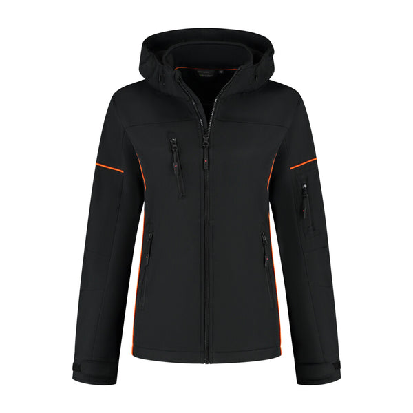 Santino Softshell Jacket Curtis Ladies - Black / Orange
