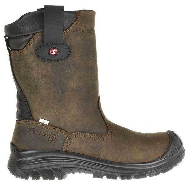 Sixton 81411-07 Ranch Laars Hdry Hoog S3 + KN Gevoerd - Bruin/Zwart