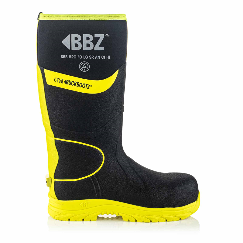 BuckBootz Laars BBZ8000 S5S Zwart/Geel - Zwart/Geel