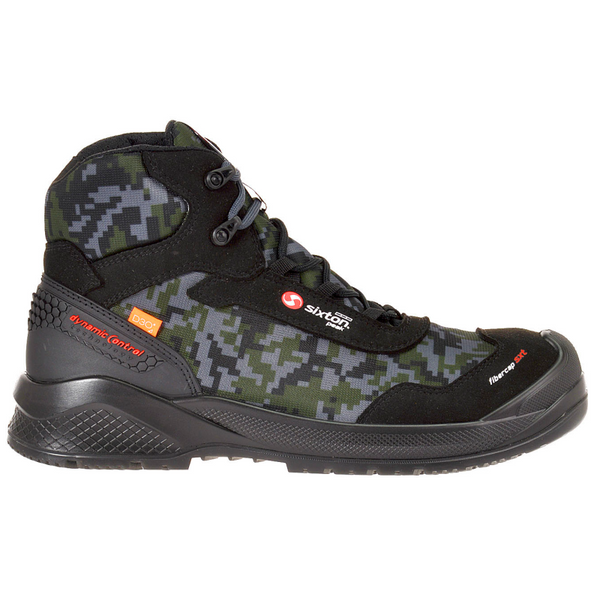 Sixton 43495-01 Adamant Hoog S3 - Zwart/Groen
