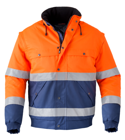 Havep High Visibility Jack All Season 5139 - Marine/Fluo geel C7B