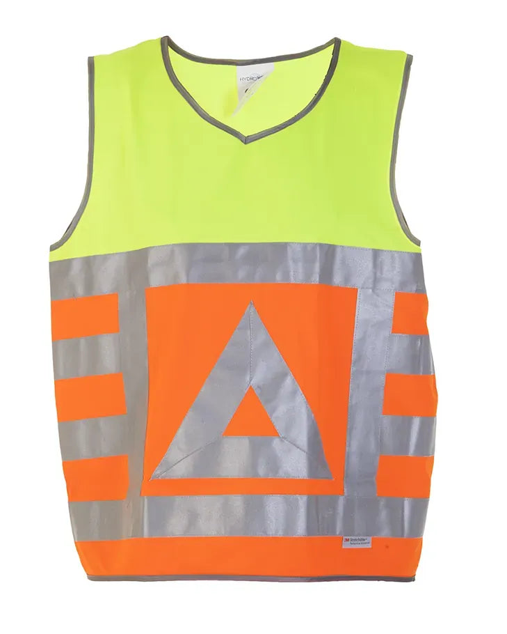 Verkeersvest Maurik, fluor oranje - fluor geel