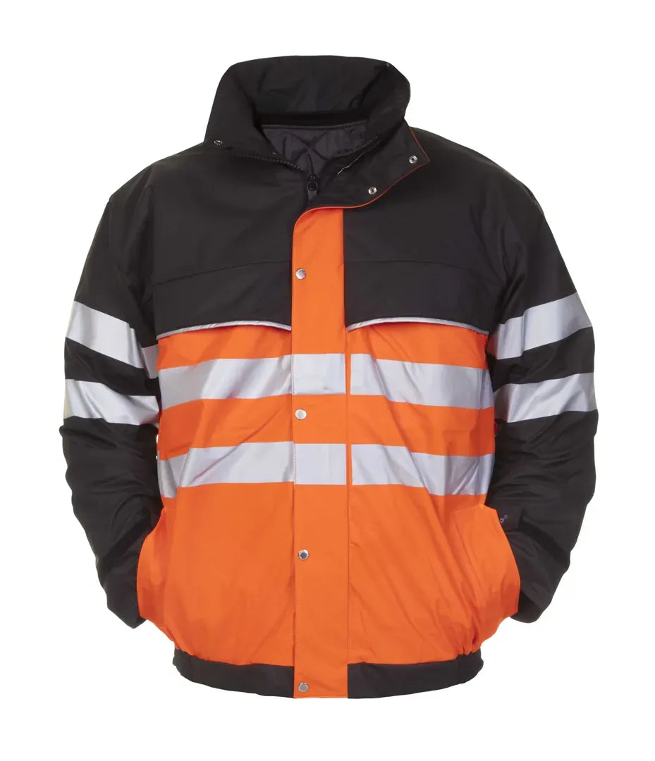 Pilotjack Norwich, fluor oranje - zwart