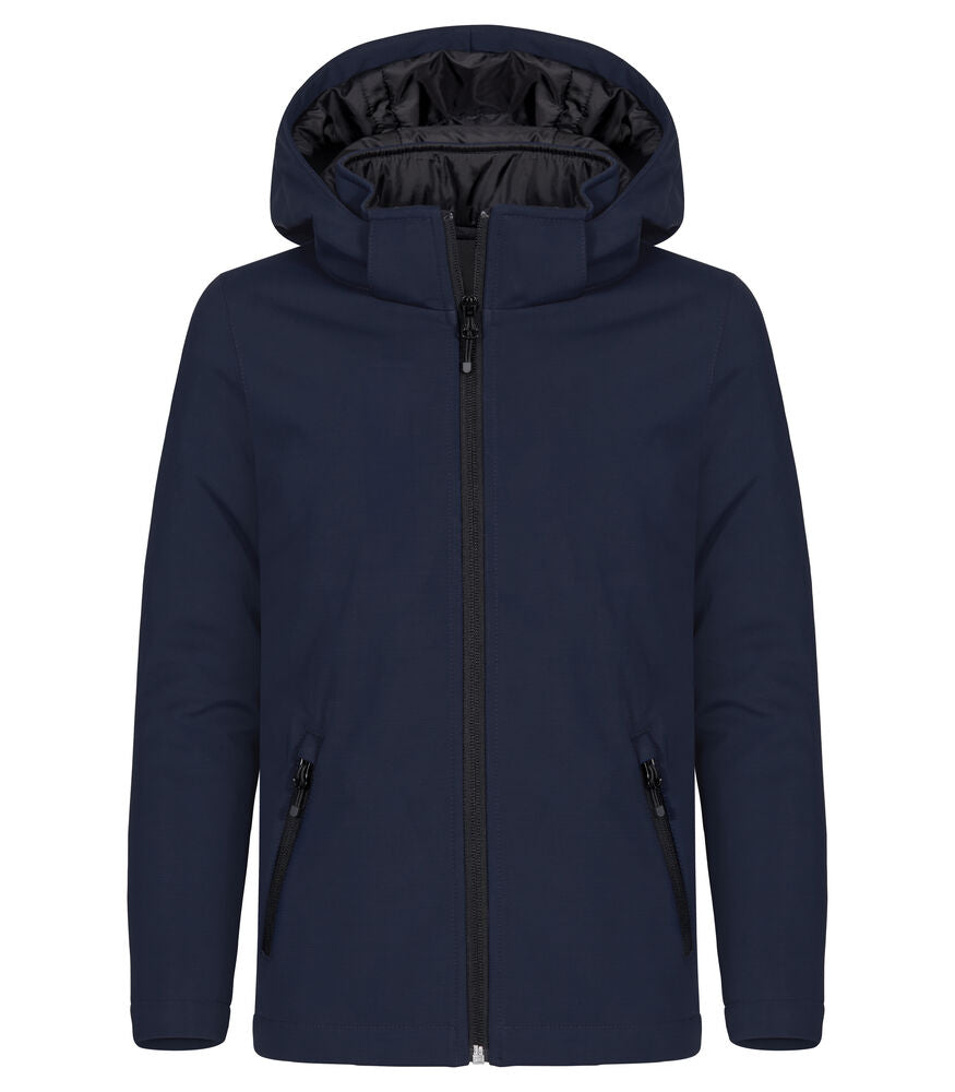 Clique Padded Hoody Softshell Jkt JR - Dark navy