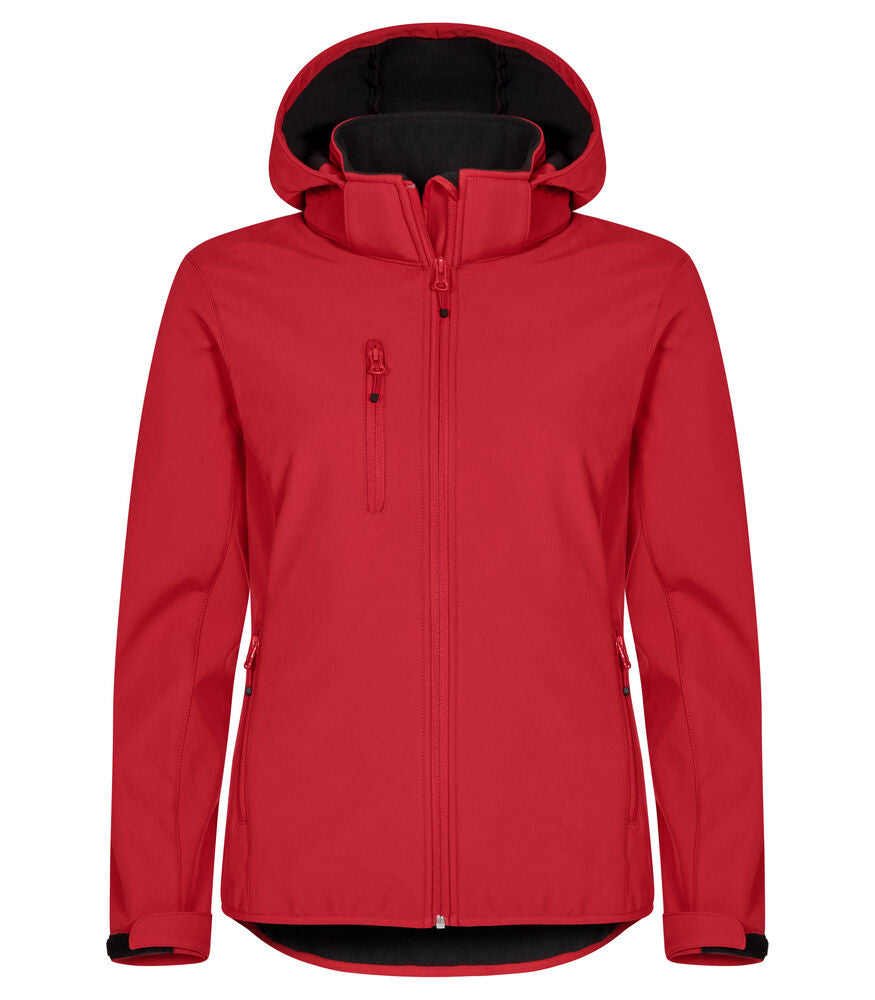Clique Classic Softshell Hoody Jacket Women - Rood