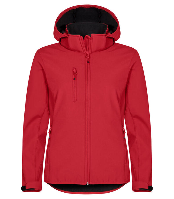 Clique Classic Softshell Hoody Jacket Women - Rood