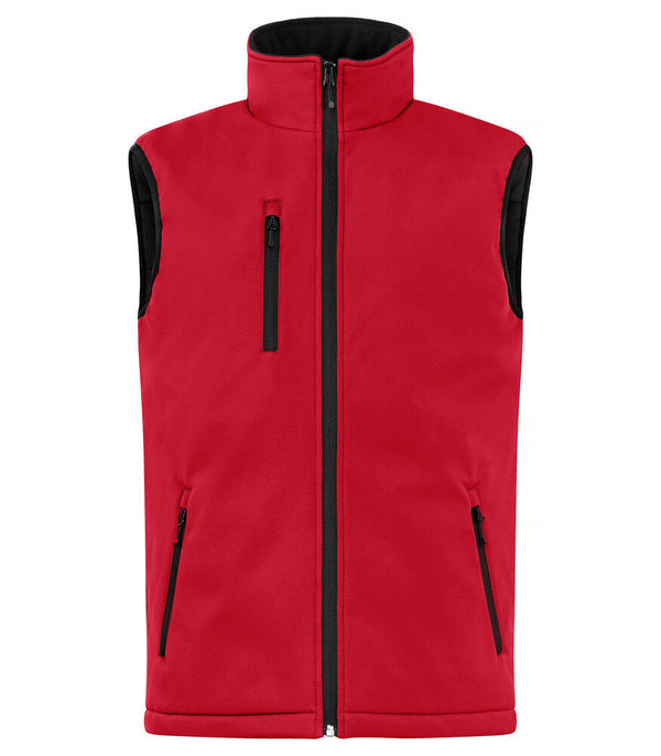 Clique Padded Softshell Vest - Rood