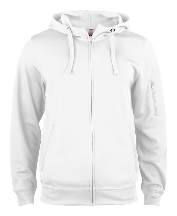 Clique Basic Active Hoody FZ - Wit