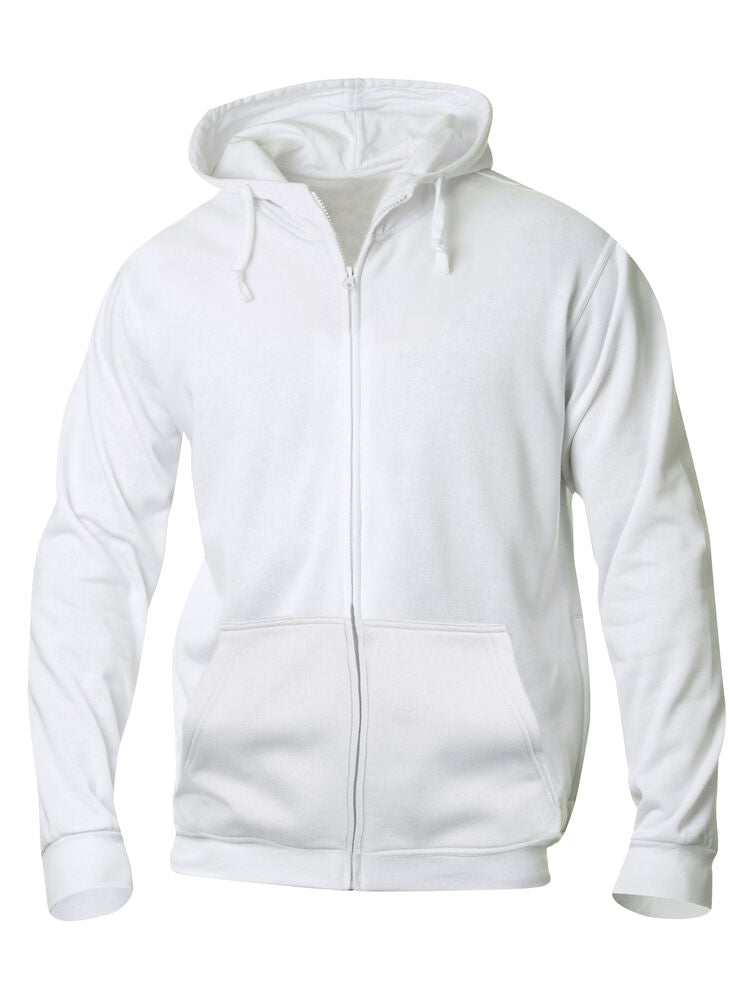 Clique Basic Hoody Full Zip - Wit