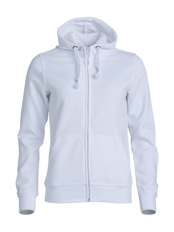 Clique Basic Hoody Full Zip Women - Wit