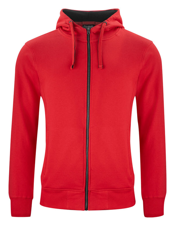 Clique Classic Hoody Full Zip - Rood