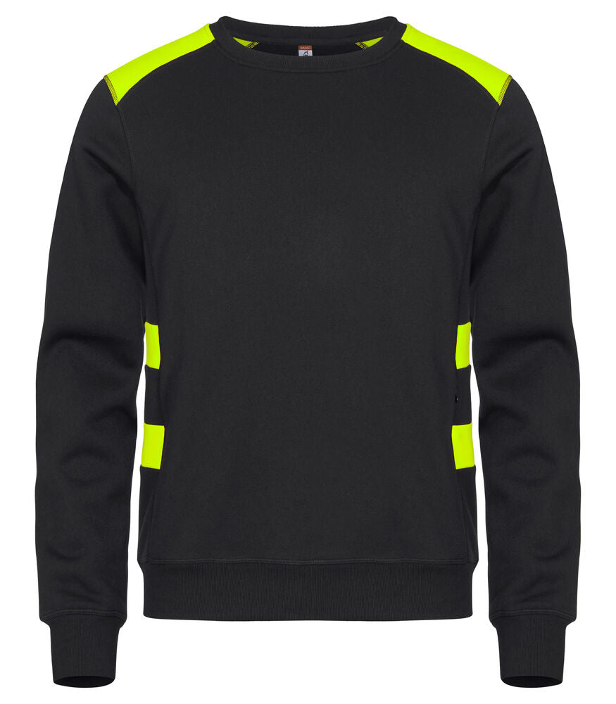 Clique Ambition Roundneck - Signaalgeel
