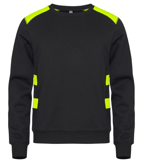 Clique Ambition Roundneck - Signaalgeel
