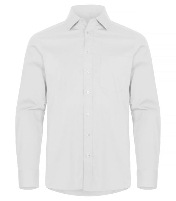 Clique Stretch Shirt L/S - Wit