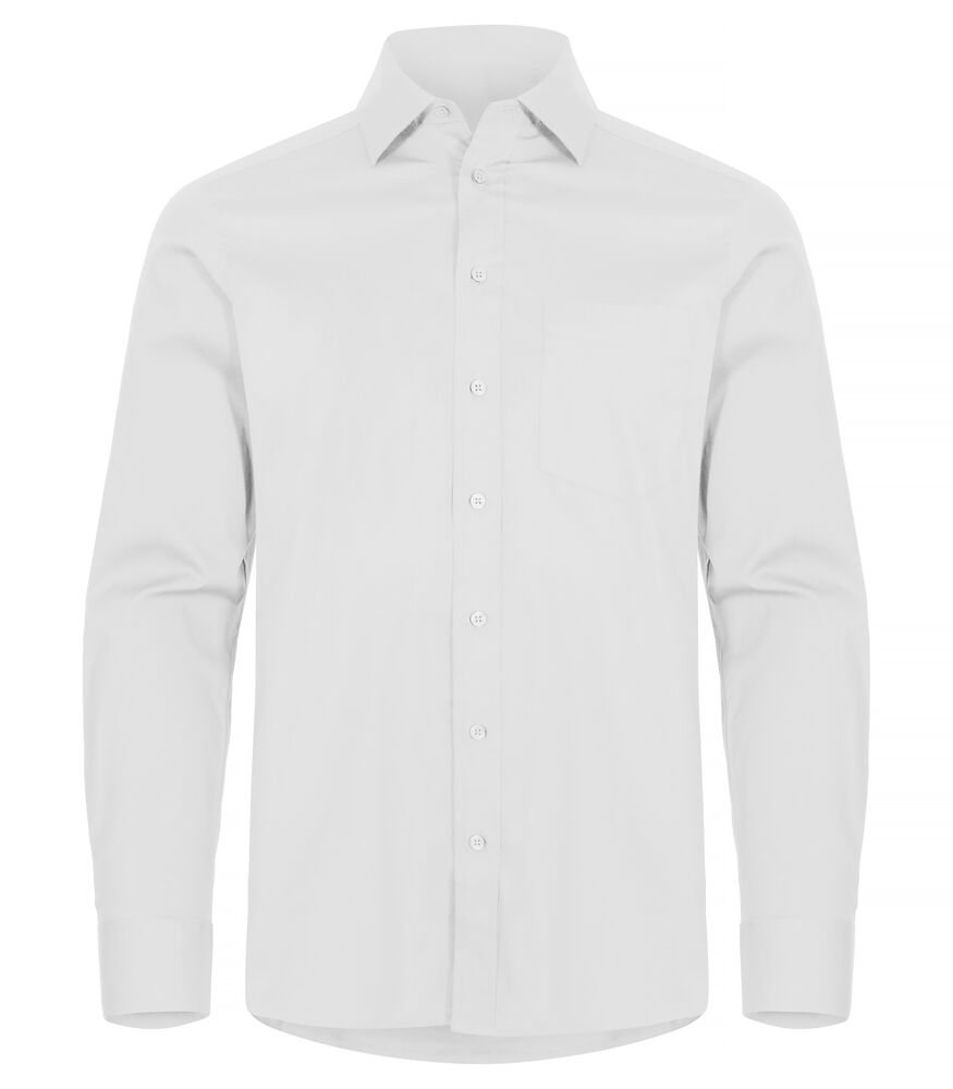 Clique Stretch Shirt L/S - Wit