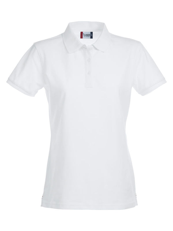 Clique Stretch Premium Polo Women - Wit