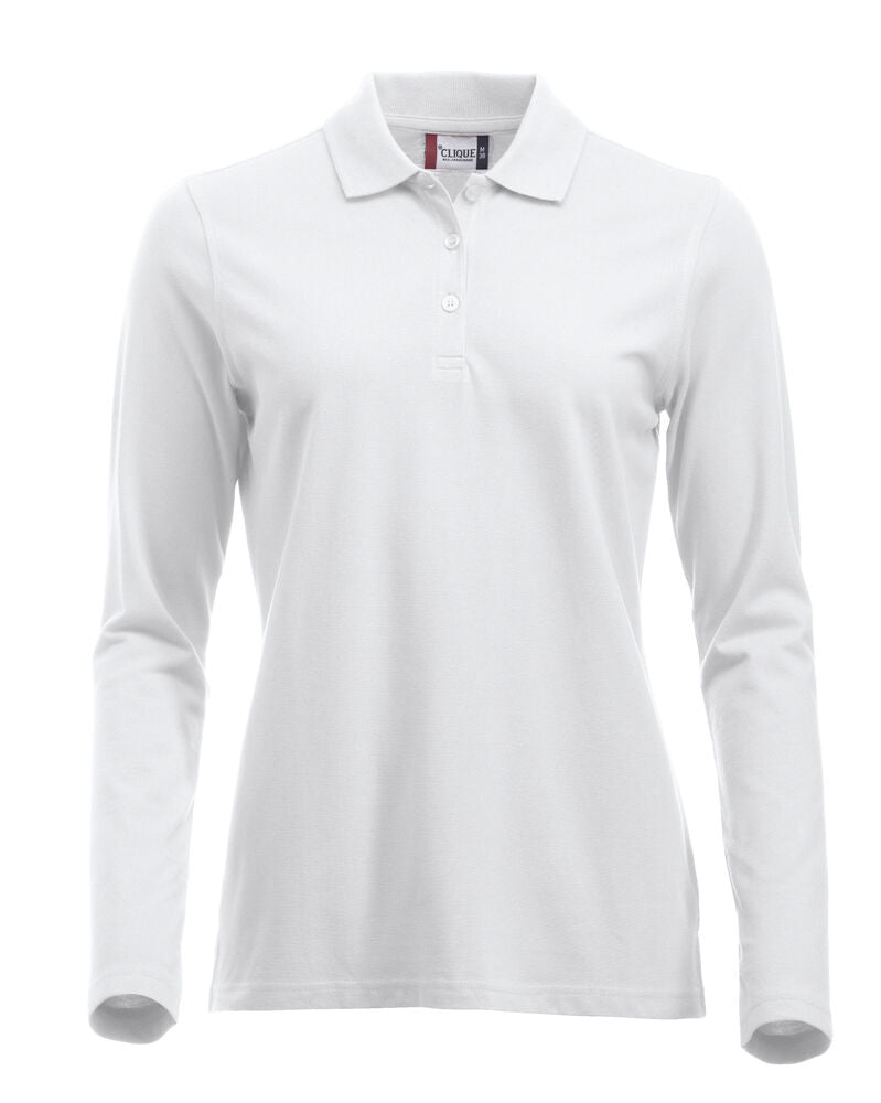 Clique Classic Marion L/S Polo - Wit