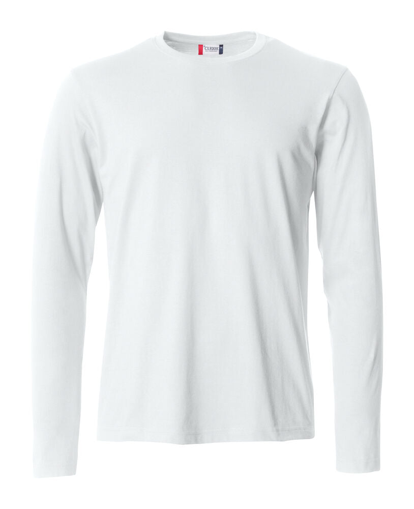 Clique Basic-T L/S - Wit