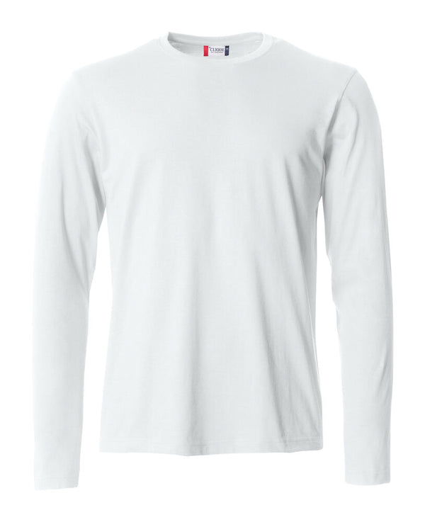 Clique Basic-T L/S - Wit