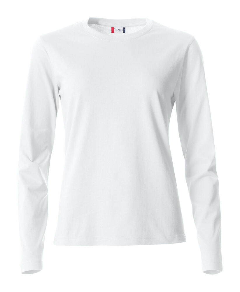Clique Basic-T L/S Women - Wit
