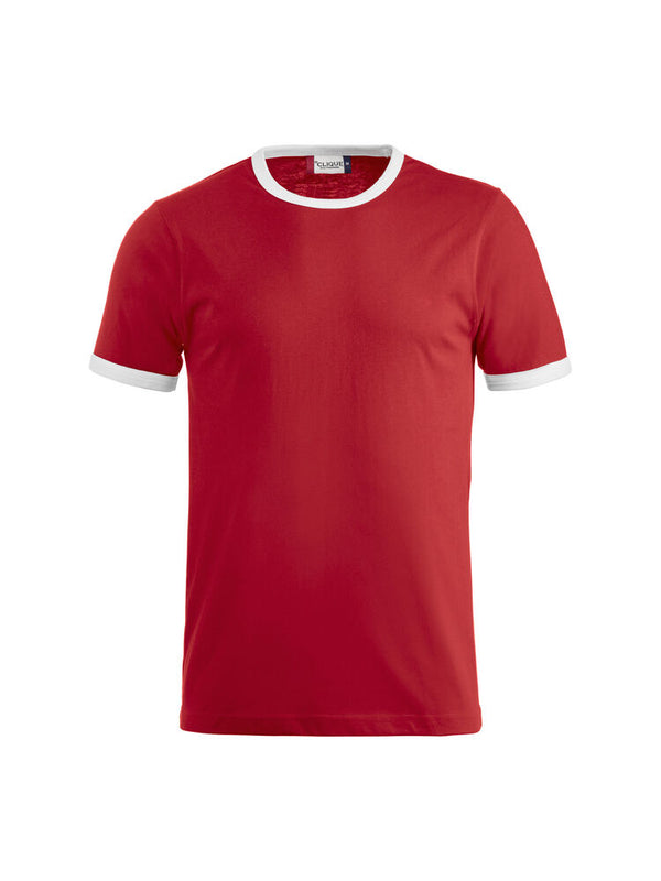 Clique Nome T-shirt - Rood/wit