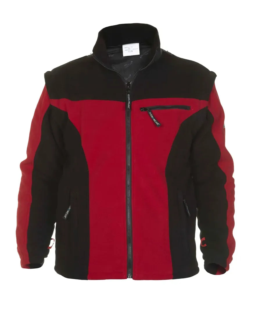 Fleece Keulen, zwart - rood