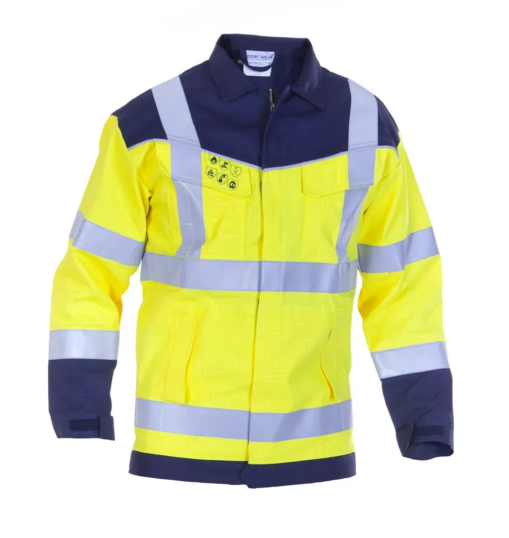 Multinorm Jacket Madrid, fluor geel - marine