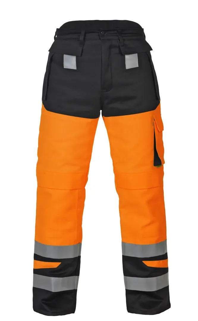 Multinorm Winterbroek Malawi, fluor oranje - zwart