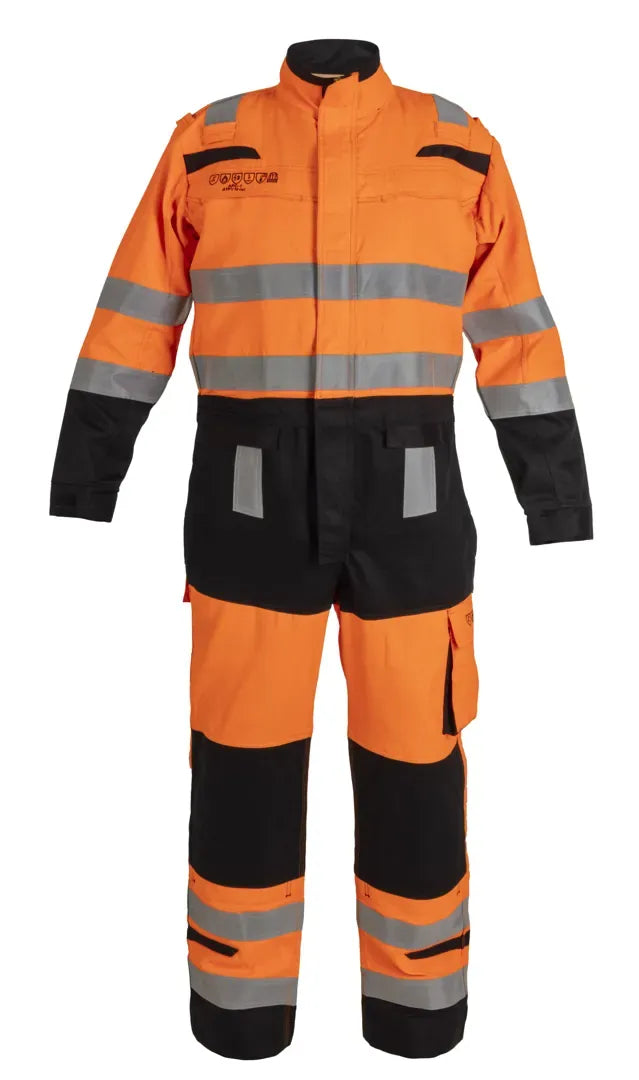 Multinorm Overall Magnor, fluor oranje - zwart