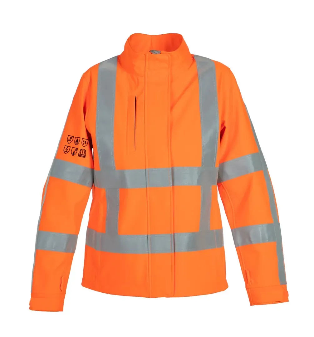 Multinorm Dames Softshell Morgan RWS, fluor oranje