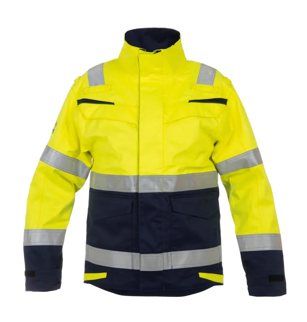 Multinorm Parka Matre, fluor geel - marine