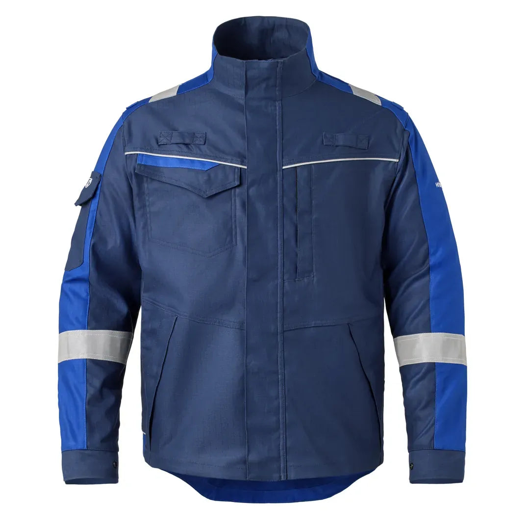 Werkjas Java Multistretch, marine - korenblauw