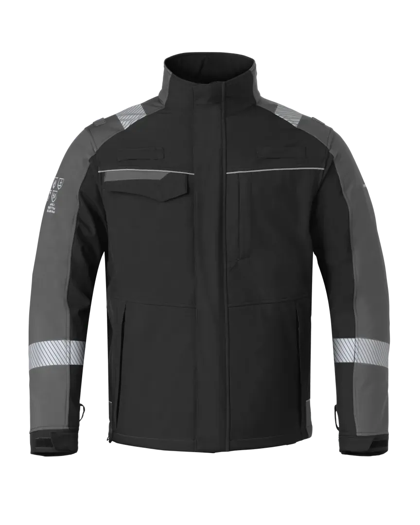 Softshell Jefferson, zwart - grijs