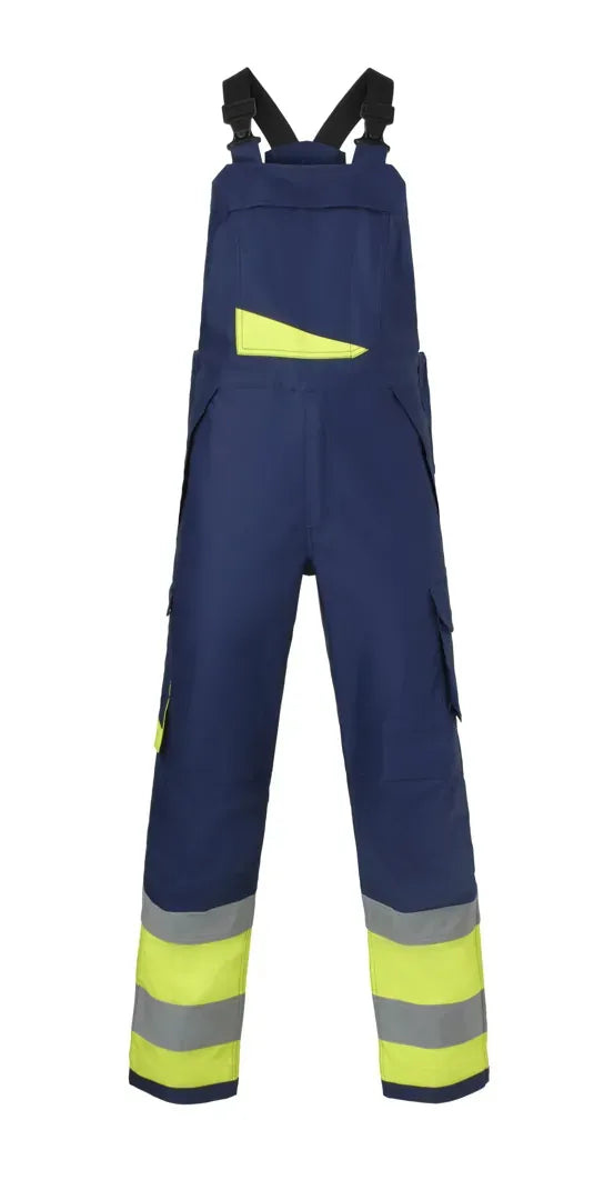 Multinorm Am Overall Joplin, marine - fluor geel