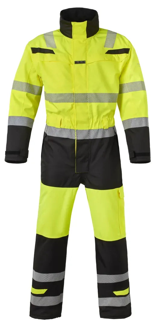 Winteroverall Ubbena, fluor geel - zwart