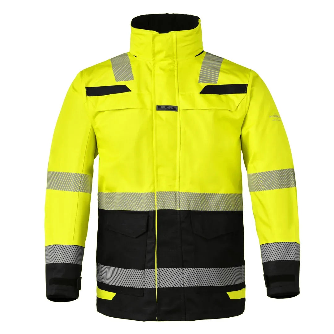 EN 20471 Parka Uddel, fluor geel - zwart