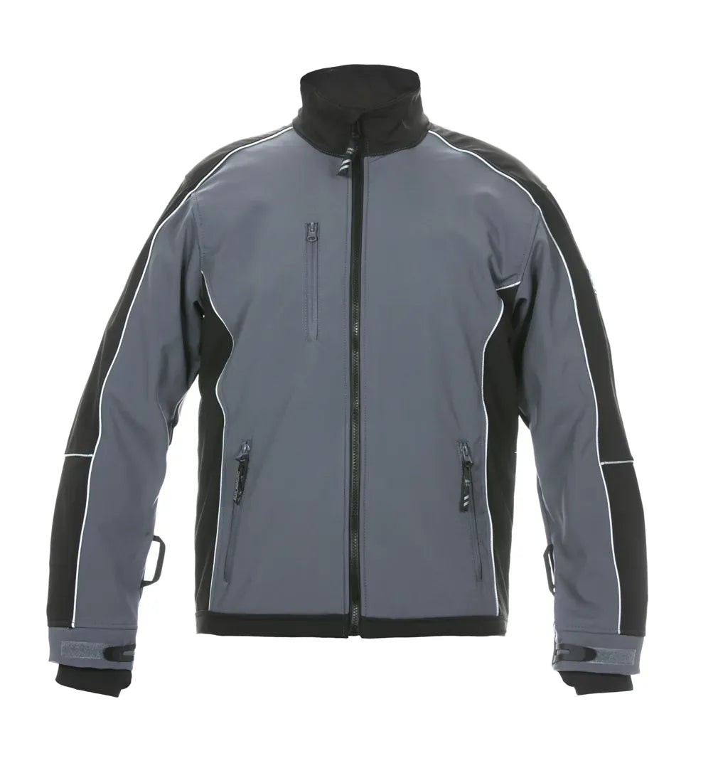 Softshell Vietnam, grijs - zwart