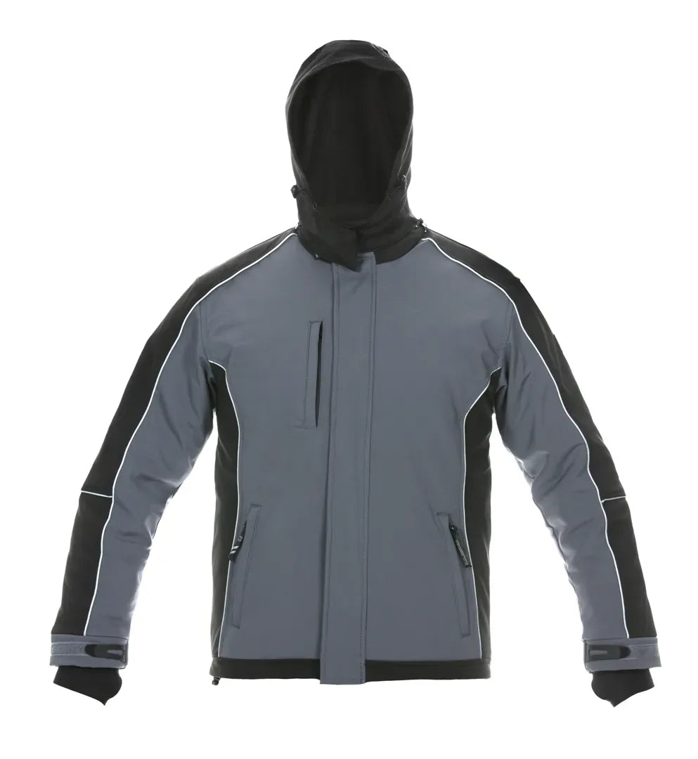 Wintersoftshell Vaals, grijs - zwart