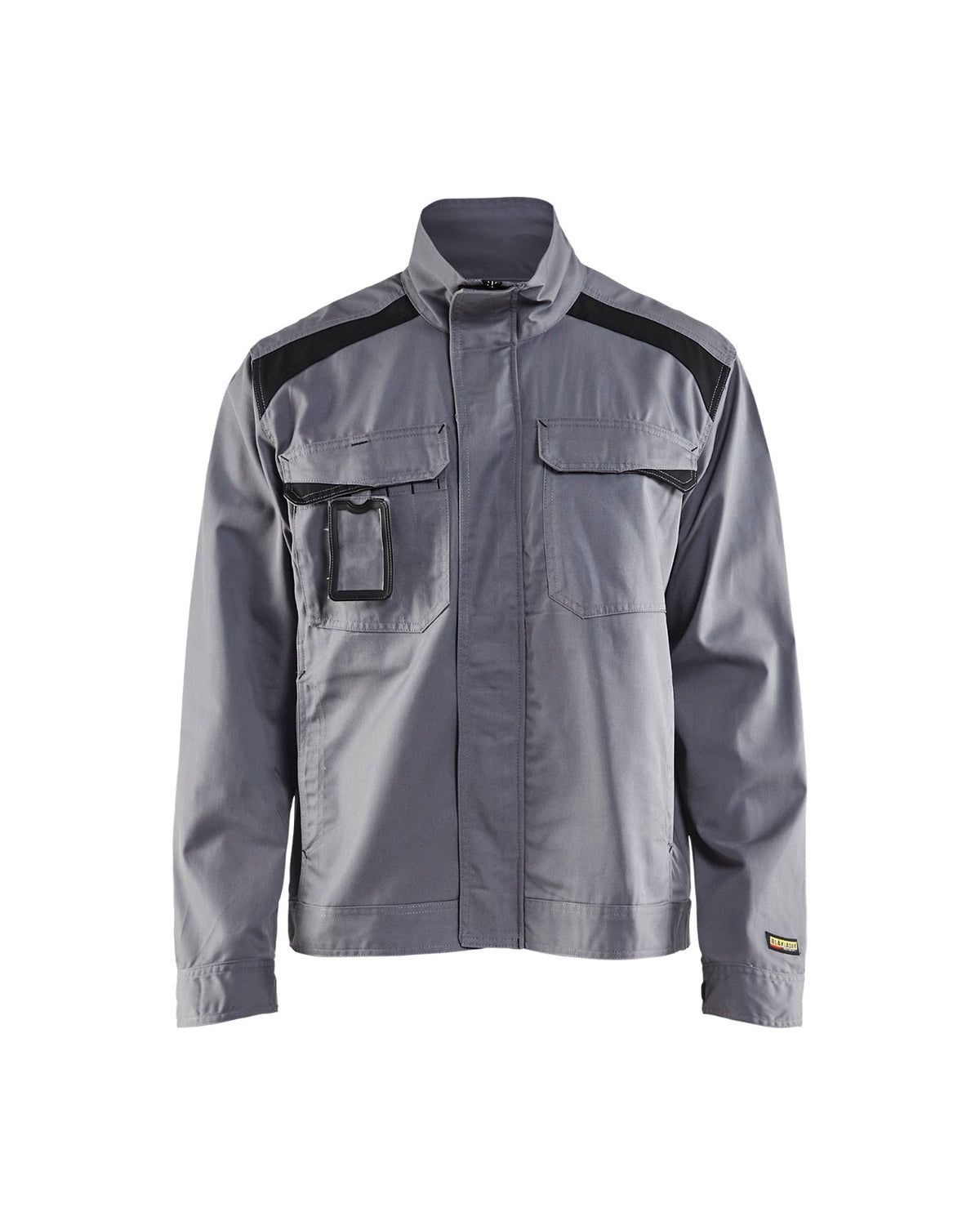4054 Industriejack ongevoerd - Grijs/Zwart