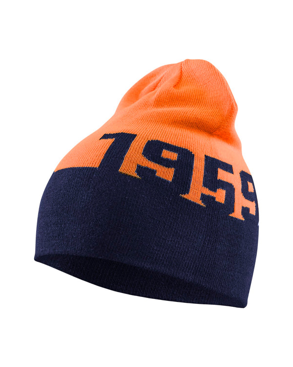 2057 Beanie kids - Marineblauw/Oranje