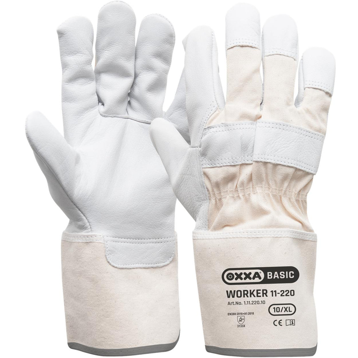 Worker 11-220 handschoen - naturel
