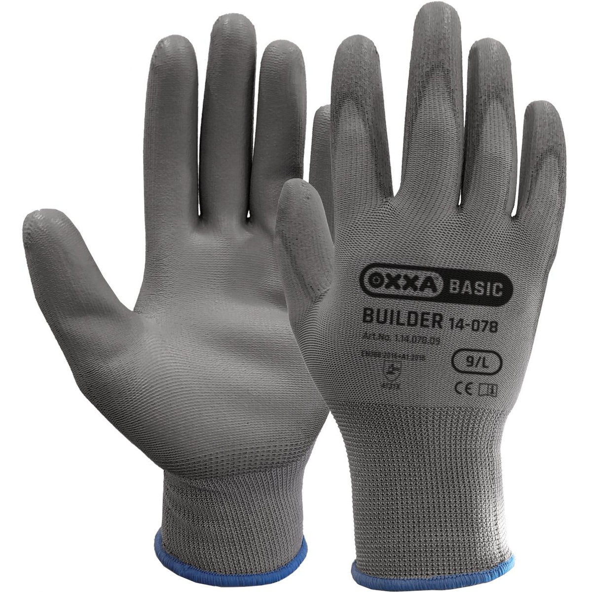Builder 14-078 handschoen - grijs