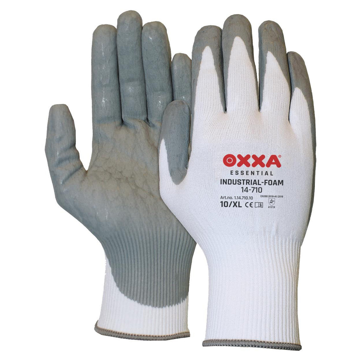 Industrial-Foam 14-710 handschoen - grijs/wit