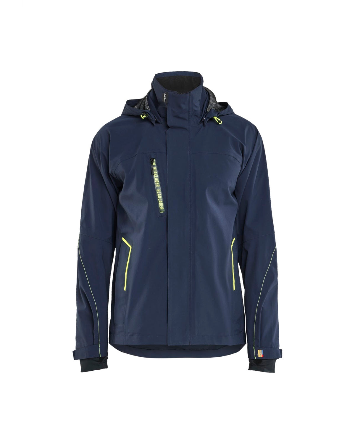 4483 Shell Jack Stretch - Donker marineblauw/High Vis Geel