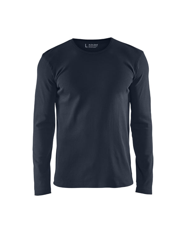 3314 T-shirt lange mouwen - Donker marineblauw