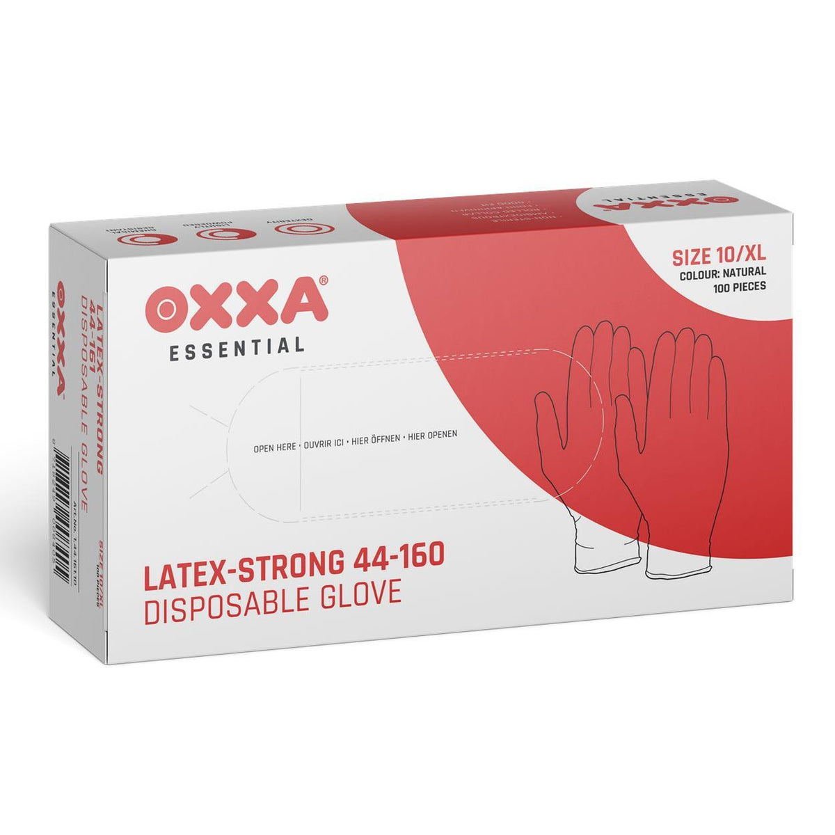 Latex-Strong 44-160 handschoen - naturel