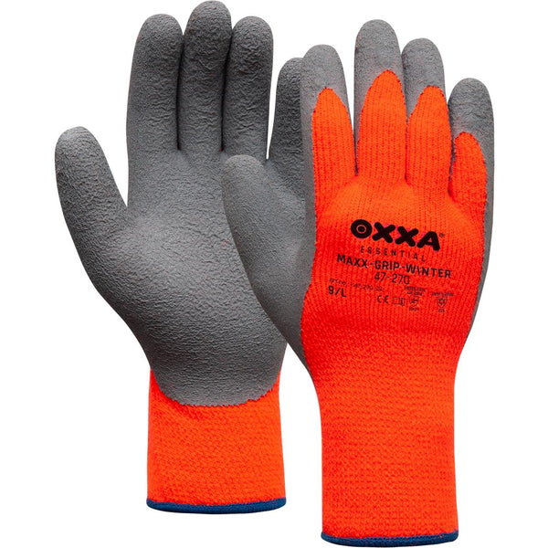 Maxx-Grip-Winter 47-270 handschoen - grijs/oranje