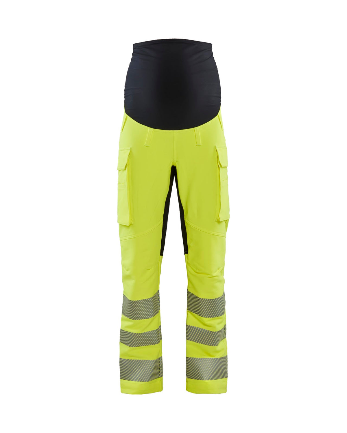 7100 High Vis Zwangerschapsbroek 4-weg stretch - High Vis Geel/Zwart